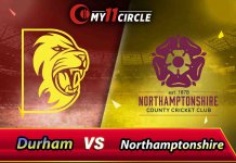 Durham vs Northamptonshire North Group Match