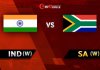 India Women vs South Africa Women, 1st T20I