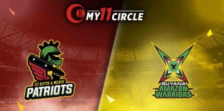 St Kitts and Nevis Patriots vs Guyana Amazon Warriors, CPL 2019