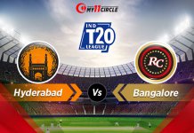 Hyderabad vs Bangalore Indian T20 League