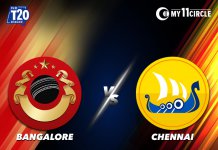 Bangalore vs Chennai, Indian T20 League 2022