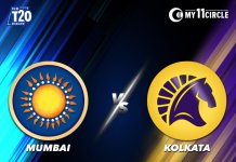 Mumbai vs Kolkata, Indian T20 League 2022