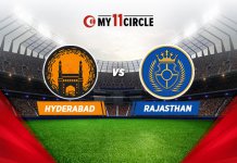 Hyderabad vs Rajasthan