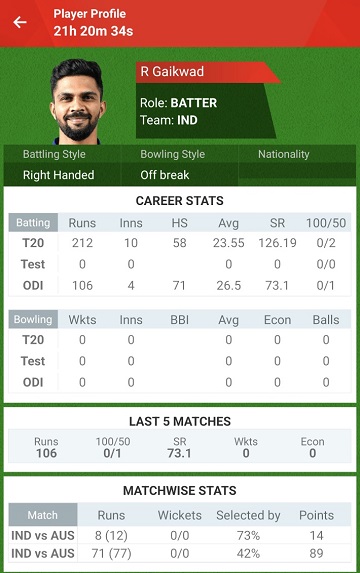 Player Profile